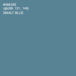 #588395 - Smalt Blue Color Image